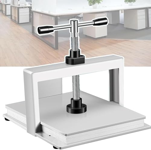 Máquina De Prensa De Encuadernación, Prensa De Papel Plano A4 / A3 De Alta Resistencia, Máquina De Corte Manual con Varilla De Equilibrio Doble para Encuadernación, A3