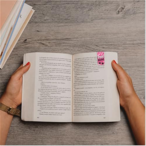 Image of Zesta Magnetic Bookmark | Aesthetic Book Mark for Reading | Cute Anime Bookmarks for Kids, Students | Book Accessories for Novels, Gifts for Readers (Boss Girl Theme, Medium (9X2.5 Cms))