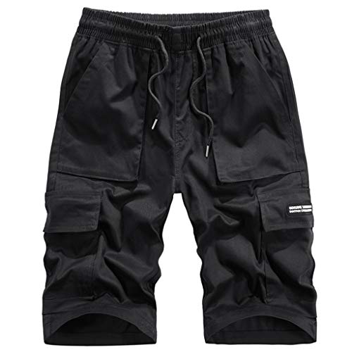 Susenstone Pantacourt Homme Pas Cher Sarouel Grand Taille Camouflage Bermudas Cargo Pantalon Baggy Large LéGer Pantalon Coton