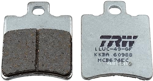 TRW MCB674EC Organic Eco Bremsbelagsatz für Benelli Motorcycles VELVET DUSK 2003-2005 Hinterachse und andere Motorräder