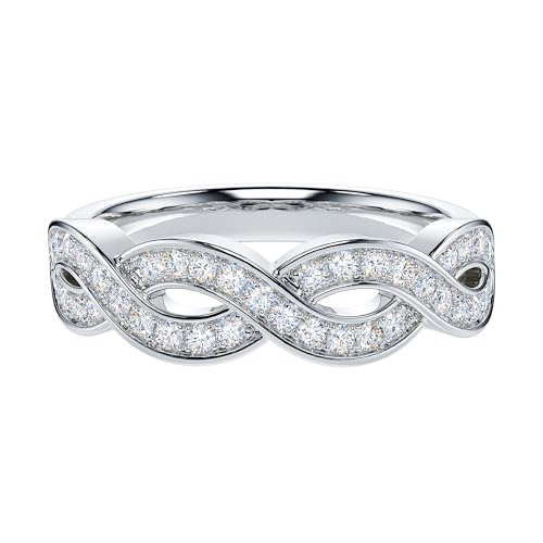 Bague moissanite véritable 1 carat alternative diamant durable qui ne ternit pas