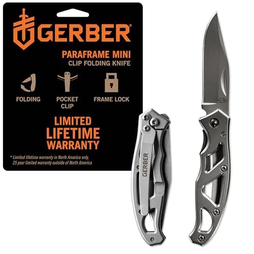 Gerber Gear Paraframe Mini Pocket Knife, 2.2" Fine Edge Small