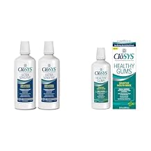 CloSYS Ultra Sensitive 32oz Unflavored Mouthwash 2-Pack with CloSYS 32oz Healthy Gums Mint Mouthwash