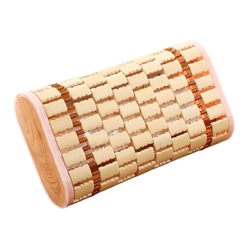 MagiDeal Oreiller de Sauna en Bambou, Repose-tête, Fait à la Main, Repose-Nuque, pour la Maison, Le Spa, Lisse, Portable, Polyvalent, pour l'été, Perlé