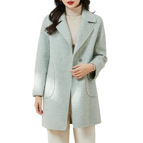 Veste en cachemire pour femme en tweed double face chic et chaud