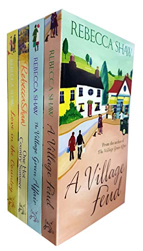 Rebecca Shaw Collection 4 Books Set (A Village Feud, The Village Green Affair, One Hot Country Summer, Love in the Country)