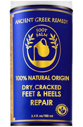 Dry Cracked Heels Repair | Organic Foot Cream for Dry Feet & Callus with Jojoba, Lavender, Almond, Olive & Vitamin E Oil | Natural Foot Balm & Moisturizer for Skin | Hydrating Foot Treatment | 3.4 oz