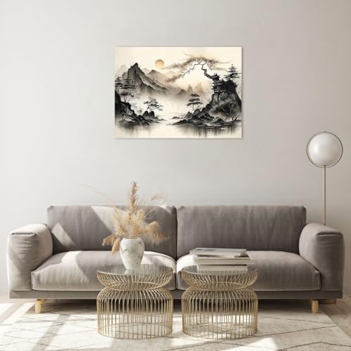Tableau en Verre Impression Moderne Asie Premium