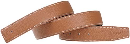 H Full Grain Cow Leather Belts Replacement Belt Strap Without Buckle 38mm Wide