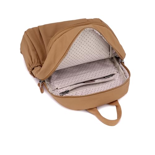 Image of Tanweibago Mini Nylon Women Backpacks,11L Small Ladies backpacks Casual Lightweight Women Shopping Travel Daypack (Z1-camel)