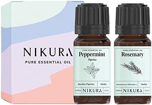 Nikura | Anti-Anxiety & Relax & Unwind (2 x 10ml) Essential Oil Blends Combo Set | for Aromatherapy, Soap and Candle Making, Diffusing, Vegan, 100% Pure and Natural