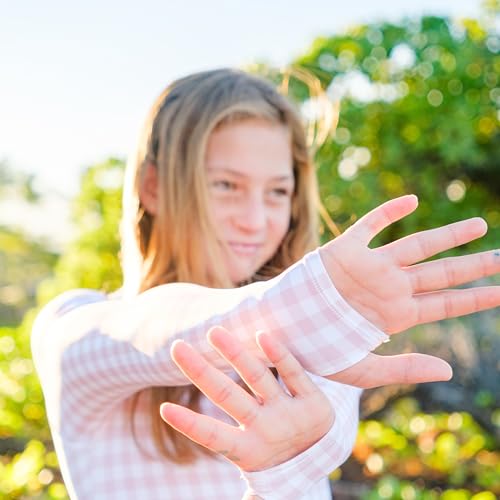 SwimZip® Girls' Long Sleeve UPF 50+ One-Piece Swimsuit - 2 Years to 14 Years