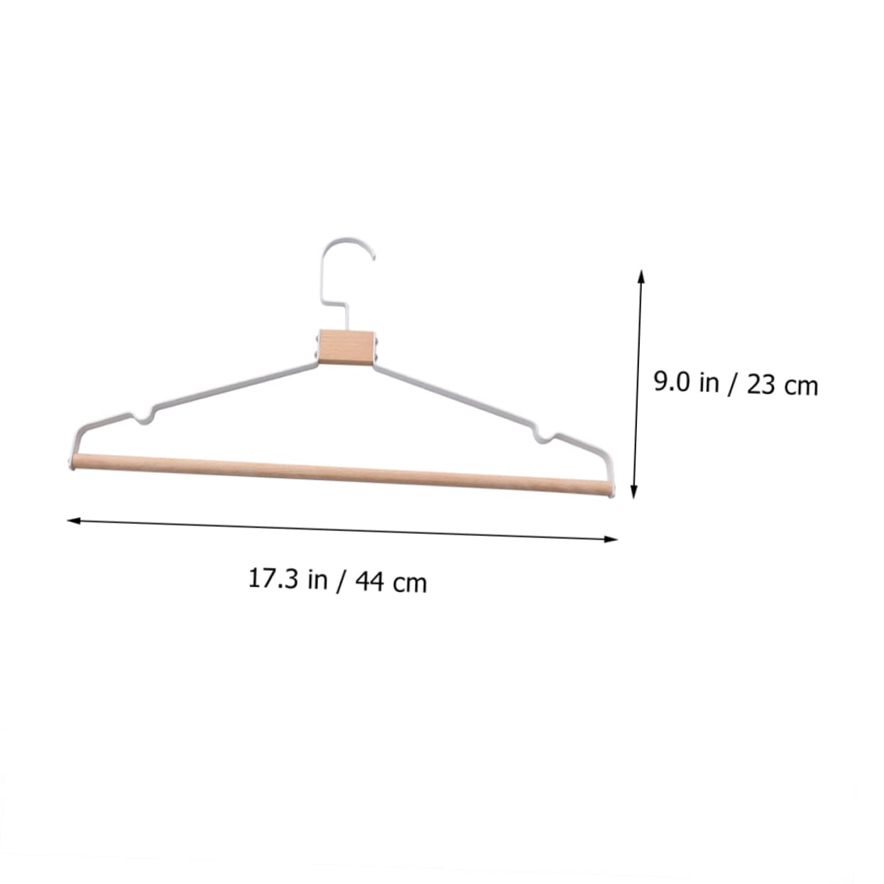 Zerodeko Artefacto de Percha de Ropa Moderno Antideslizante Hogar Infantil Perchas Engrosadas de Madera y Metal para Colgador de Ropa y Perchero