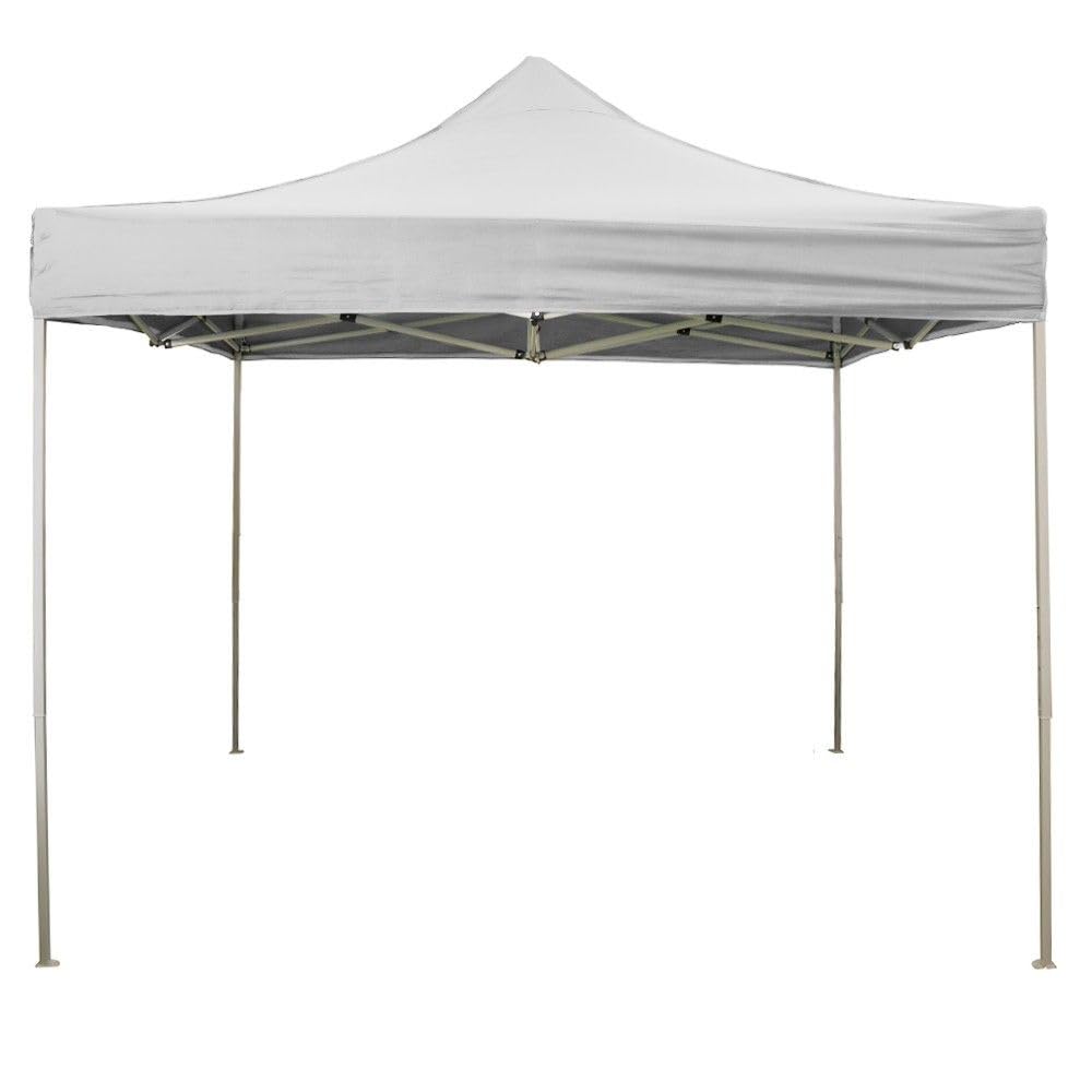Evergreen Pavillon faltbar 2 x 2 m klappbar Tuch weiß aus PVC 100% wasserdicht 9009