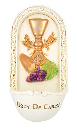 Holy Water Font Body of Christ Communion, 7 Inch
