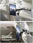 Lamicall Car Headrest Tablet Holder - [Extension Arm] Adjustable iPad Car Mount for Back Seat, Road Trip Essentials for Kids, 4.7-11" Tablet iPad Pro, Air, Mini, Galaxy, Fire, Black