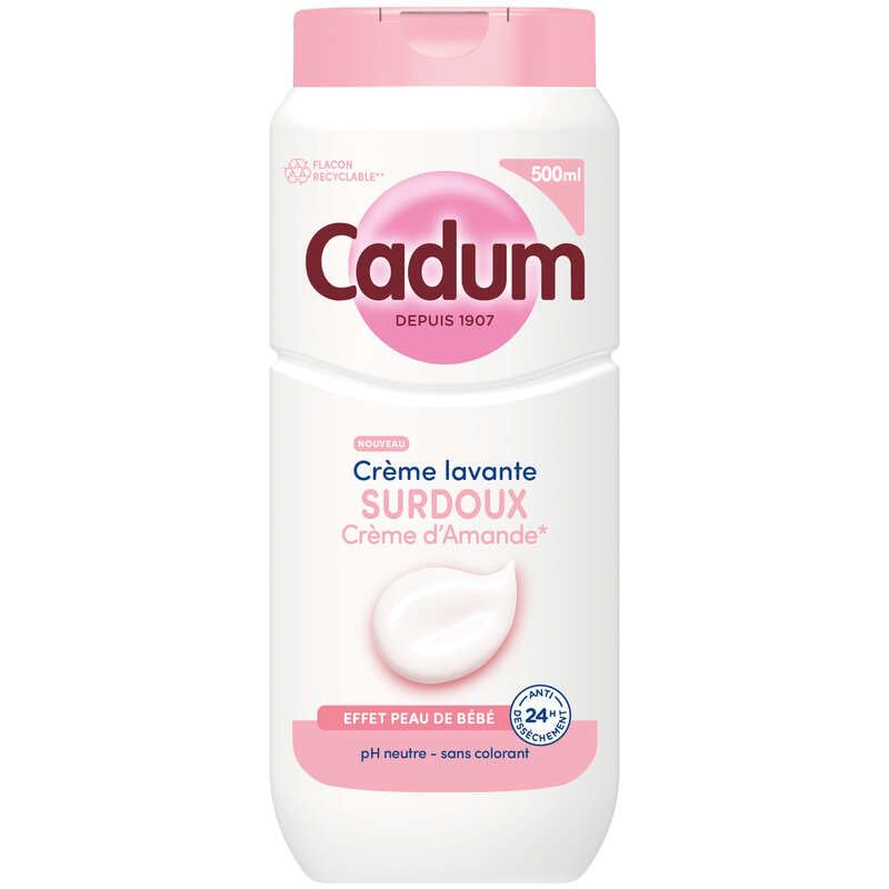 Cadum Douche Crème lavante surdoux à la crème d'Amande 500ml