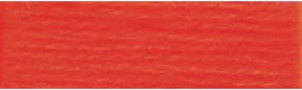 DMC Size 8 Cotton Perle Thread - 606 Red - per Pack of 10