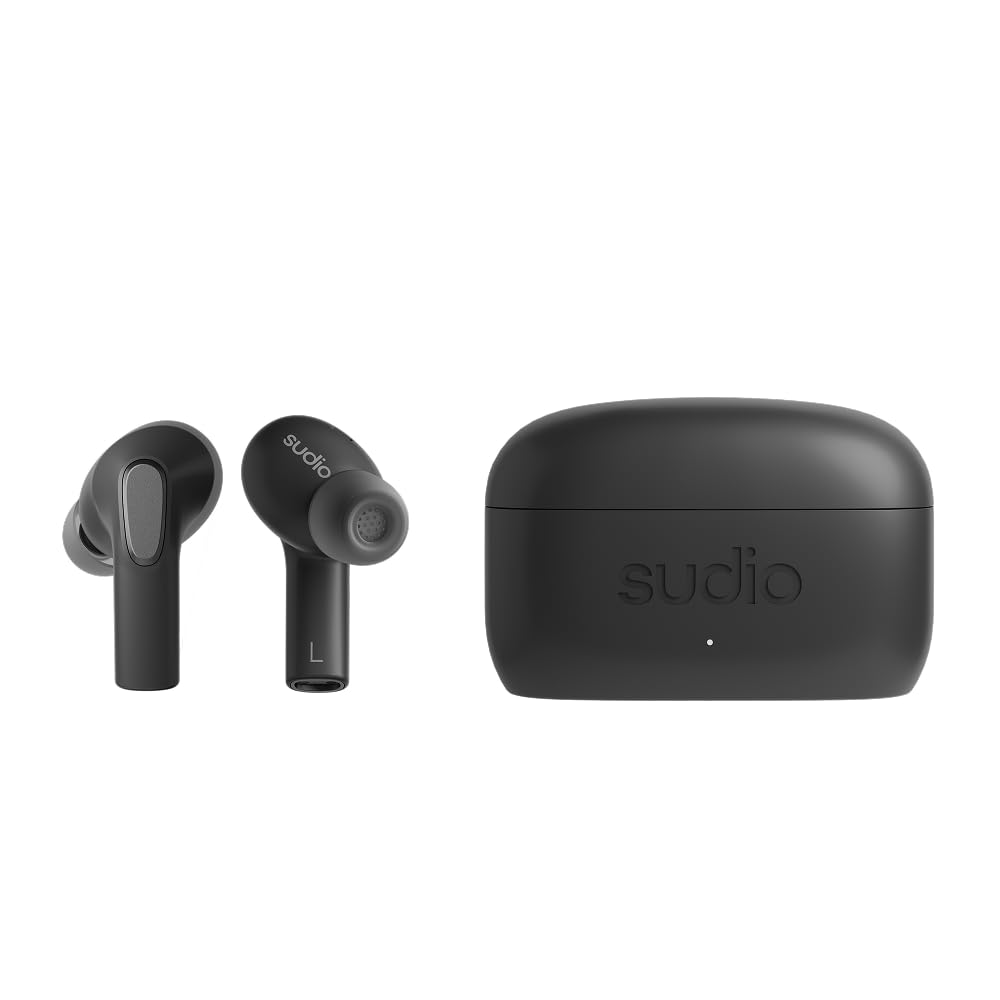 Sudio E3 Wireless Earbuds with Spatial Audio – 3D Sound, ANC