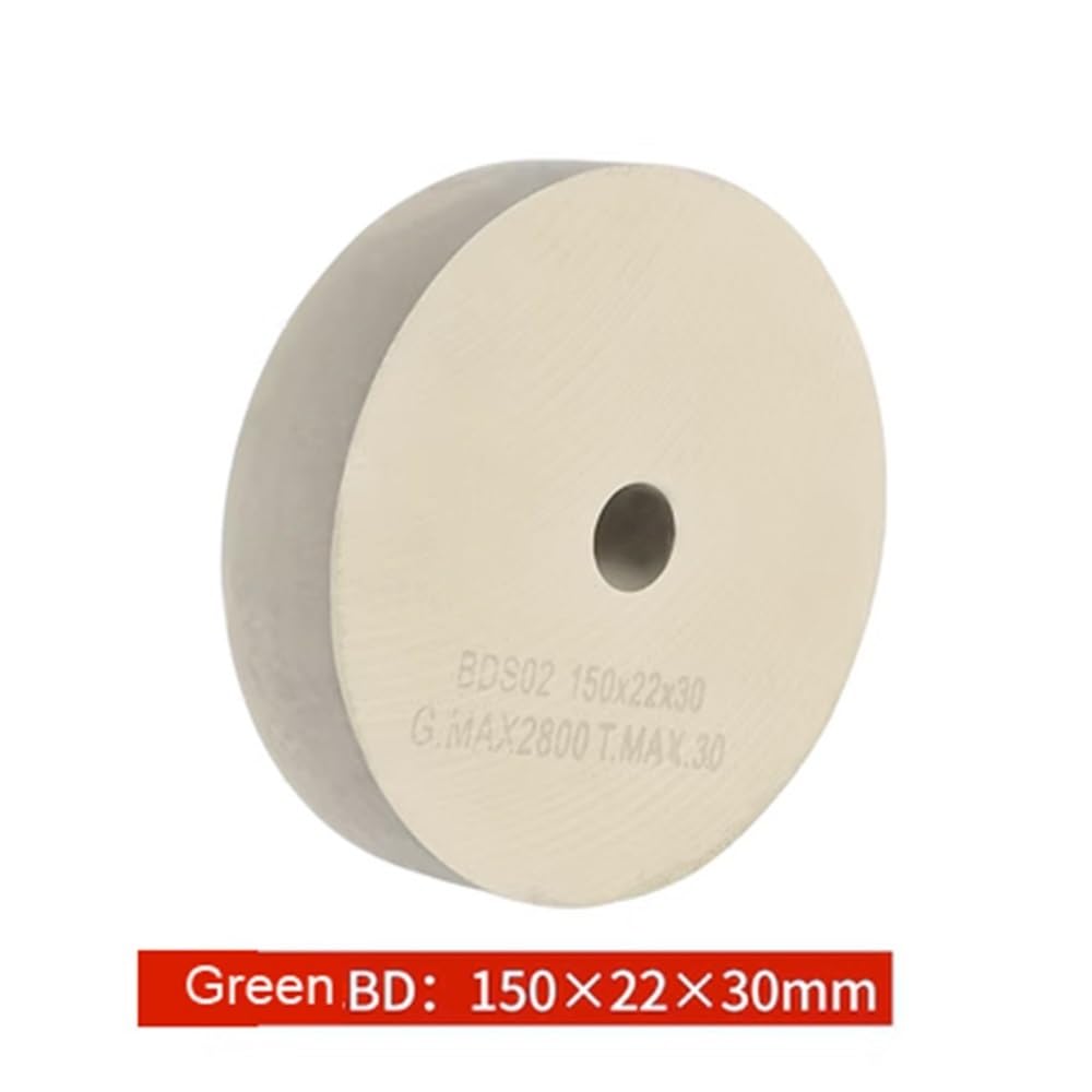 Szlifująca tarcza polerska Glass Mud BD, 150/100 * 22 mm, tarcza polerska BD do maszyn o specjalnym kształcie (czerwona, 100x22x15 mm)(Green,100x22x25mm)