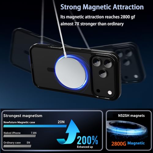 Image of for iPhone 17 pro max Case,Ultra Hybrid(Black Magsafe)