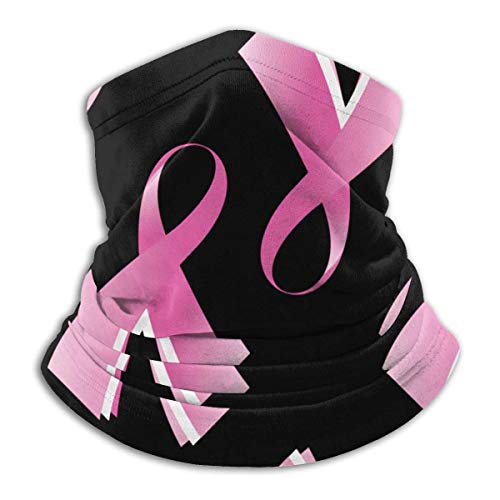 XCNGG Cinta Rosa para cáncer de Mama Bufanda Multifuncional para la Cara para Adultos/niños Cálida y Resistente al Viento Cuello de Microfibra UV Bufanda Unisex cálida para Correr, Andar en biciclet