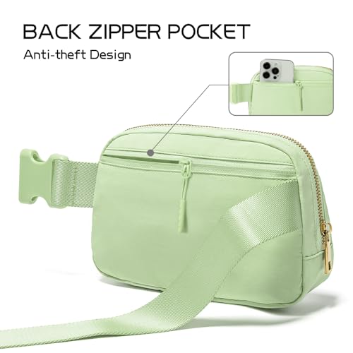 Image of Gitus Gifts for 8 9 10 11 12 Year Old Girls Belt Bag Fanny Pack Crossbody Bags with Initial Letter Patch Cute Stuff Birthday Gifts for Teen Girls Women Personalized Trend Stuff (Light Green-S)