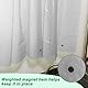 CAPASTEC 1 Set Wasserdichter Duschvorhang, 180 x 200cm Eva Badvorhang mit Gewicht Magnet, Waschbar Duschvorhang mit 12 Duschvorhangringen für Badezimmer, Badewanne, Duschkabine, Grau