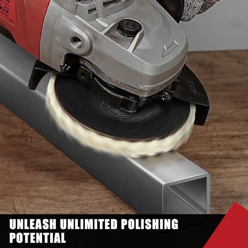 Nuodunco WOOL23619 10Pcs Very Fine Wool Flap Disc 4 1/2 Inch Angle Grinder Attachment thumb #6