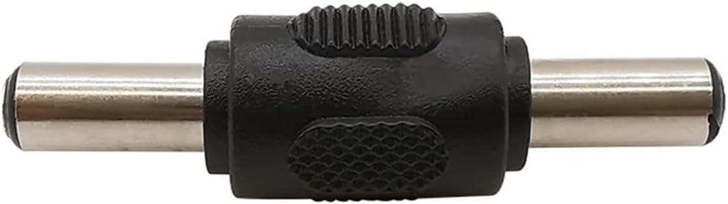 5Pcs 5.5mmx2.1 mm Male to Male DC Power Connector Conversion Head Panel Mounting Adaptor