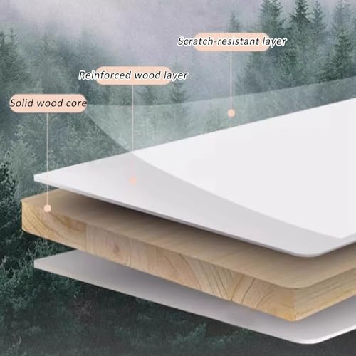 Meuble support pour robot aspirateur blanc, table d'appoint design de salon - 6