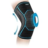 Dr. Scholl's Compression Knee Sleeve with Massaging Gel, Breathable Fabric, Shock-Absorbing Knee Compression Sleeve, Built-in Gel Padding & Support (Size S-XL) (L/XL)