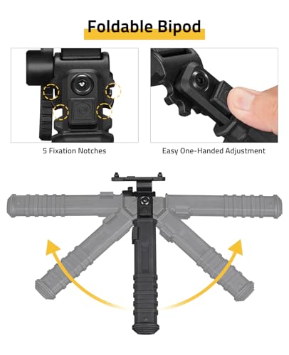 CVLIFE Rifle Bipod with Tiltable Head Sturdy Bipods for Rifles for Outdoors — view 4