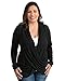 Clara Criss Cross Nursing Top | Infinity Cardigan for Breastfeeding (Black, XL/XXL)