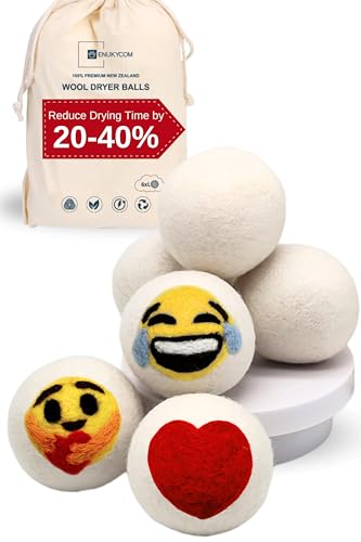 Dryer Ball Kit: 6 XL Wool Dryer Balls - Natural