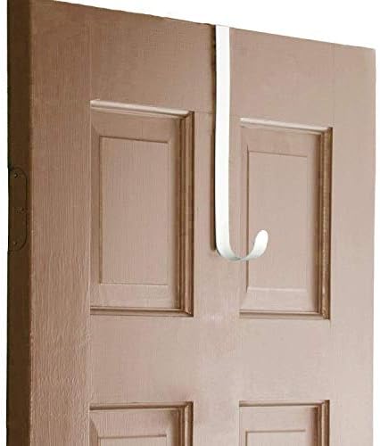 Door Wreath Hanger Hook - Strong Metal Over the Door Hook 28cm for Every Day Use and for Christmas | Perfect for Hanging Clothes, Bags, Scarves and Christmas Wreath