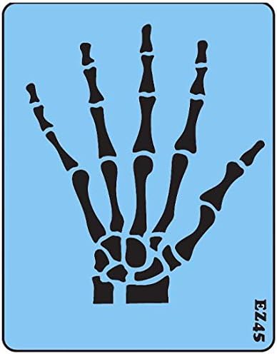 Face Painting Stencil - QuickEZ/Skeleton Hand #67