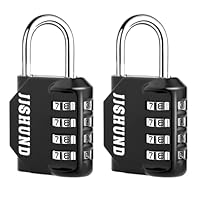 Lucchetti Con Combinazione Set 2 Lucchetti A Combinazione 4 Cifre - Acciaio Inox Impermeabile, Per Armadietti E Palestra Lucchetto Lungo Combinazione - Foto 3