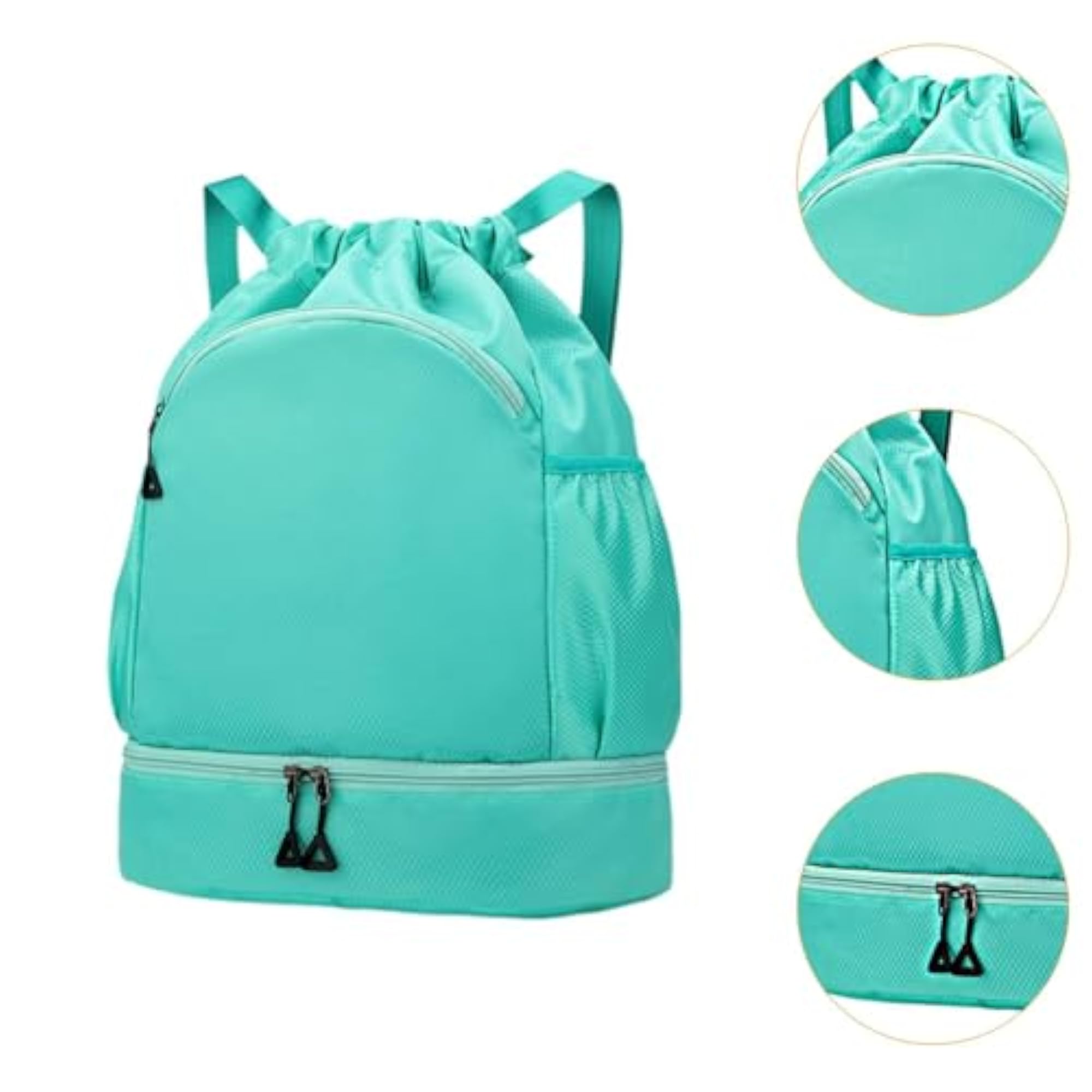 Sports Drawstring Backpack Swim Wet And Dry Separation Bag