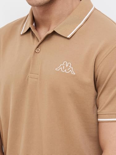 Image of Kappa Men Cotton Regular Fit Solid T Shirt