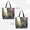 kkvhhyuo Patriotic Firefighter Print Tote Bag for Women, Large Reusable Shoulder Bag Simple Handbags for College School Work Shopping Travel #4