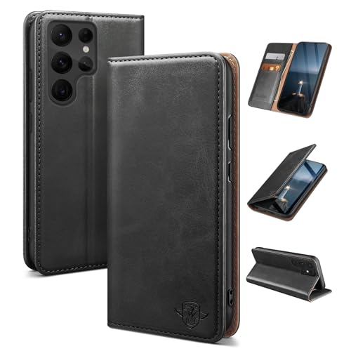Étui cuir Samsung S22 Ultra avec porte-carte pour le quotidien