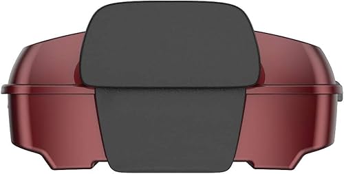 Miniatura 8 de Moto Onfire Mysterious Red Sunglo Chopped Tour Pack Almohadilla de respaldo para H-D Touring Street Glide Road Glide Road King 2014+