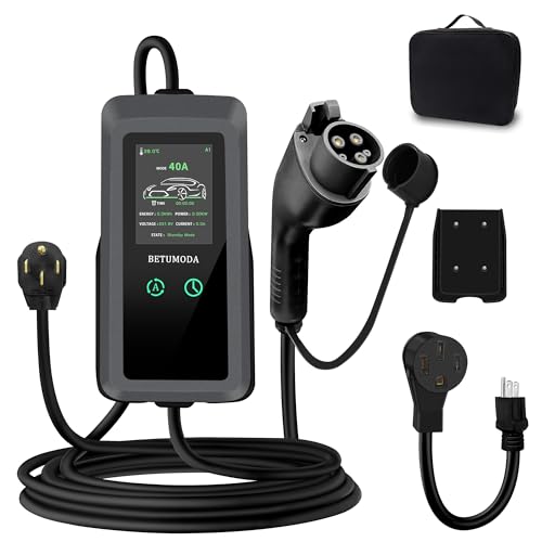 Portable Level 1&2 EV Charger, 40 A