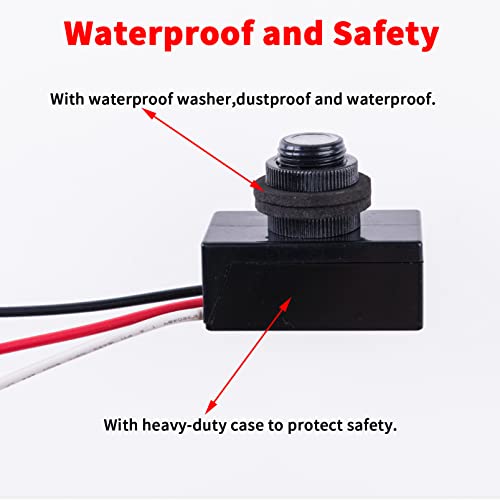 2 Pack Dc 8-50V Photoelectric Switch,12V/24V/36V/48V Direct Current Photocell Switch,Dusk To Dawn Photocell Light Switch,Auto On Off Light Sensor Control Switch,Perfect For Lighting System #TOP4