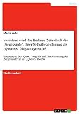 Inwiefern wird die Berliner Zeitschrift die ¿Siegessäule¿, ihrer Selbstbezeichnung als ¿Queeres¿ Magazin gerecht?: Eine Analyse des ¿Queer¿-Begriffs ... der ¿Siegessäule¿ in der ¿Queer¿-Theorie