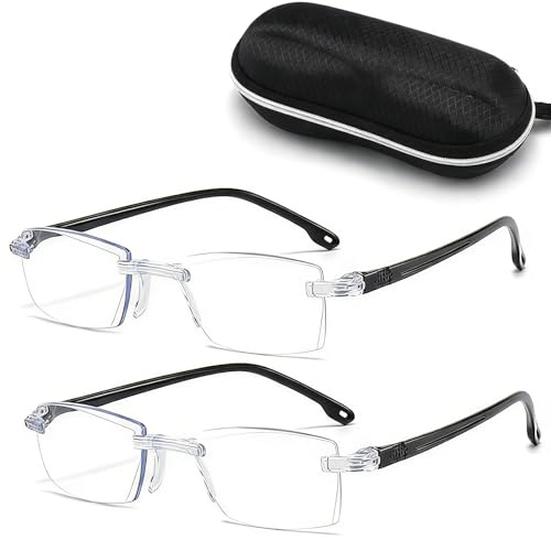 SUpoetry 2 Pares de Gafas de Lectura con Zoom Automático, Gafas con Zoom...