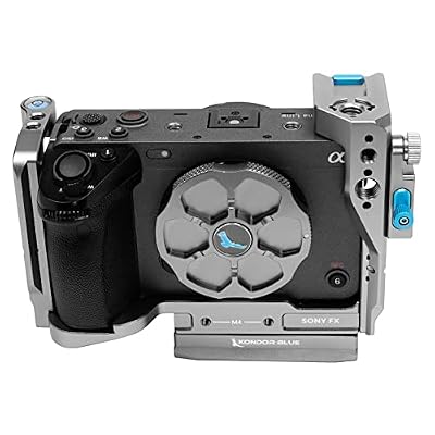 KONDOR BLUE| Cage Only for Sony FX3/FX30 Cage | Multiple Mounting Optons, NATO Rails, Safety Pin Cold Shoe, Built-in Hex Tools, Modular Design for Professional Workflows | Space Gray