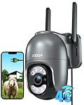 Xega 4G Camara Exterior con Tarjeta SIM, 24/7 Grab...: 【4G CAMARA EXTERIOR CON TARJETA SIM】XEGA cámara 4G es adecuada para áreas remotas interiores y exteriores donde WiFi no está disponible o es débil, como graneros, granjas, ranchos, sitios de construcción, casas de vacaciones, almacenes. Viene con una...