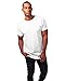 Produktbild Urban Classics Herren T-Shirt Long Shaped Turnup Tee, lässiges T-Shirt für Männer, in langem Schnitt, erhältlich in vielen Farben, White, XXL